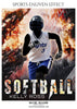 Kelly Ross - Softball Sports Enliven Effects Photography Template - Photography Photoshop Template