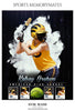 Kelsey Graham  - Softball Sports Memory Mates Photography Template - PrivatePrize - Photography Templates