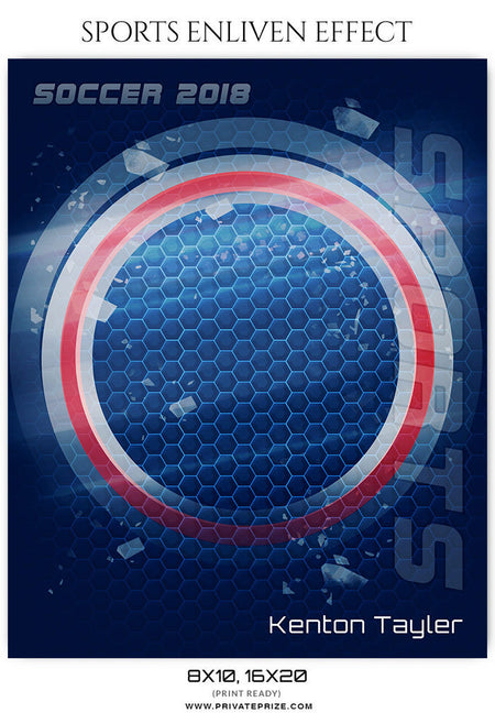 KENTON TAYLER SOCCER ENLIVEN EFFECT - Photography Photoshop Template