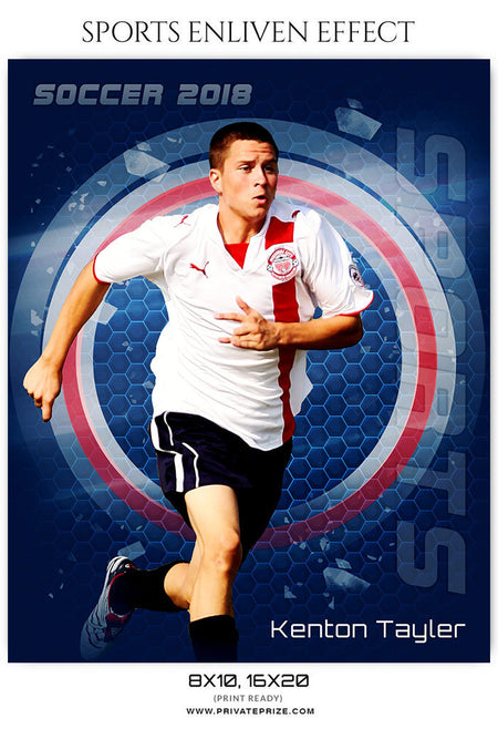 KENTON TAYLER SOCCER ENLIVEN EFFECT - Photography Photoshop Template