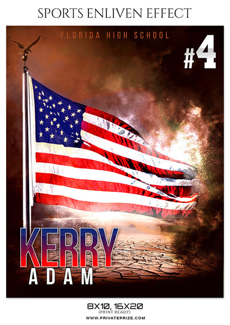 KERRY ADAM-BASKETBALL- SPORTS ENLIVEN EFFECT - Photography Photoshop Template