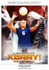Kerry Roy Volleyball Sports Photoshop Template - Photography Photoshop Template