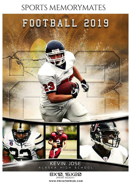 Kevin Jose - Football Memory Mate Photoshop Template - PrivatePrize - Photography Templates