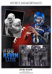 Kevin Luis Football - Sports Memory Mate Photoshop Template