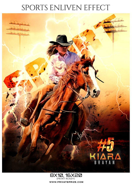 Kiara Brayan - Rodeo Sports Enliven Effects Photography Templates - PrivatePrize - Photography Templates