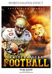 Kaiden Oscar - Football Sports Enliven Effect Photography Template