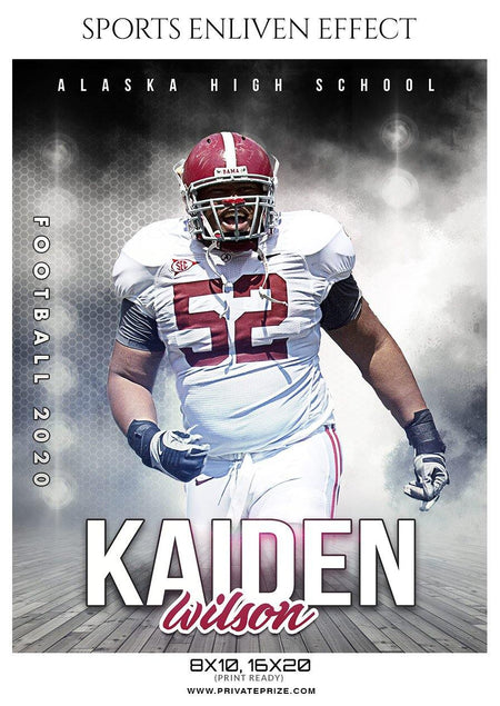 Kaiden wilson - Football Sports Enliven Effect Photography Template - PrivatePrize - Photography Templates