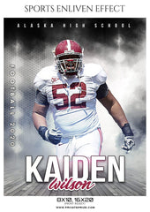 Kaiden wilson - Football Sports Enliven Effect Photography Template