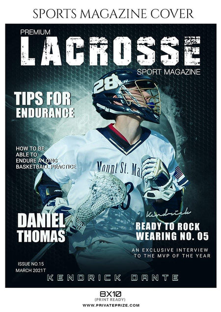 Kendrick-Dante -  Sports Photography Magazine Cover - PrivatePrize - Photography Templates