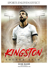 Kingston - Soccer Sports Enliven Effects Photography Template