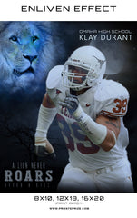 Klay Football - Lion Never Roar Sports Template -  Enliven Effects