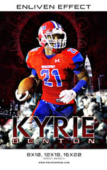 Kyrie Benton Football Template Sports Template -  Enliven Effects