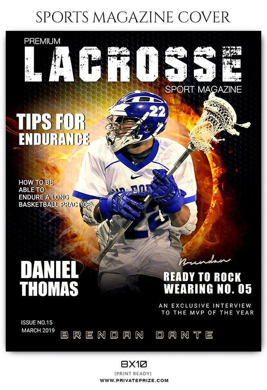 Lacrosse - Sports Photography Magazine Cover templates - PrivatePrize - Photography Templates