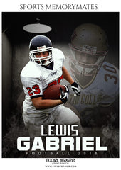 Lewis Gabriel  - Football Sports Memory Mates Photography Template