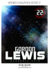 LEWIS GORDON BASEBALL SPORTS ENLIVEN EFFECT - Photography Photoshop Template