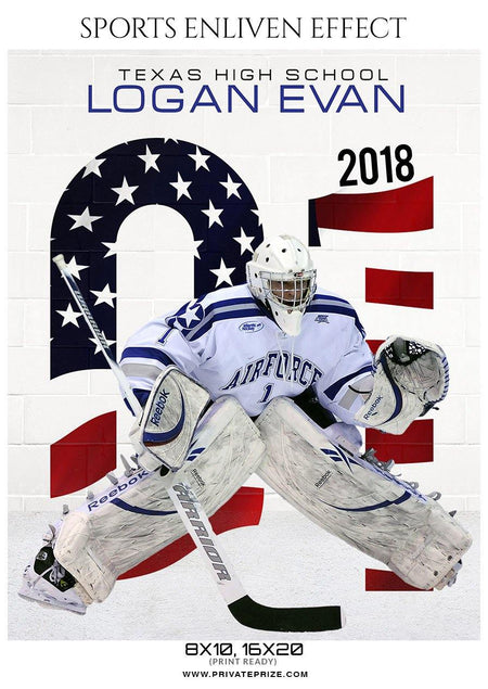 Logan Evan - Ice Hockey Sports Enliven Effects Photography Template - PrivatePrize - Photography Templates