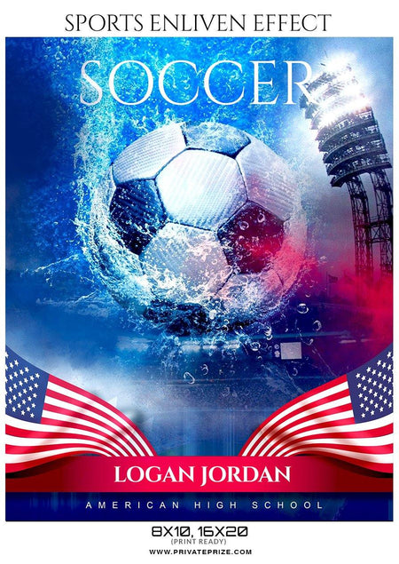 Logan Jordan - Soccer Sports Enliven Effects Photography Template - PrivatePrize - Photography Templates