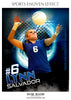 LYNN SALVADOR-VOLLEYBALL- SPORTS ENLIVEN EFFECT - Photography Photoshop Template