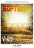 Lauren Cruz - Softball Sports Enliven Effect Photography template - PrivatePrize - Photography Templates