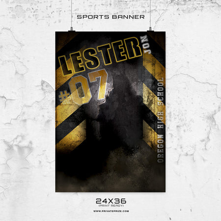 LESTER JON - 24X36 -Basketball-Enliven Effects Sports Banner Photoshop Template - Photography Photoshop Template