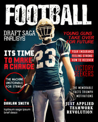 DAHLAN SMITH  FOOTBALL Sports Photography Magazine Cover