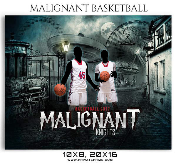 Malignant Themed Sports Photography Template - Photography Photoshop Template