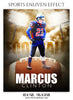 MARCUS CLINTON-FOOTBALL- SPORTS ENLIVEN EFFECT - Photography Photoshop Template
