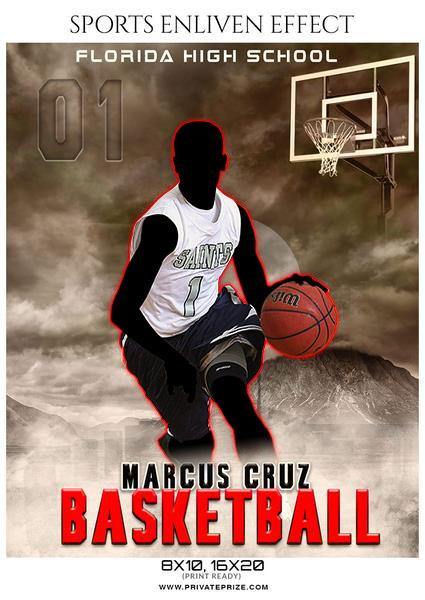 Marcus Cruz - Basketball Sports Enliven Effects Photography Template - PrivatePrize - Photography Templates