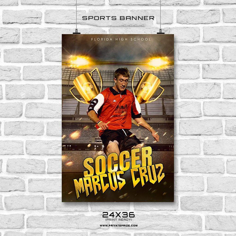 Marcus Cruz - Enliven Effects Sports Banner Photoshop Template - PrivatePrize - Photography Templates