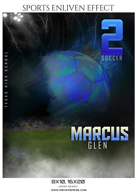 Marcus Glen Soccer -Sports Enliven Effects - Photography Photoshop Template