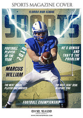 Marcus William - Football Sports Photography Magazine Cover