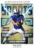 Marcus William - Football Sports Photography Magazine Cover - Photography Photoshop Template