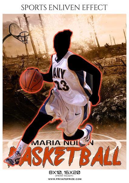 Maria Nolan - Basketball Sports Enliven Effects Photography Template - PrivatePrize - Photography Templates
