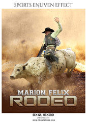 Marion Felix Rodeo Sports Enliven Effect Photography Template
