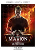 MARION SOCCER SPORTS ENLIVEN EFFECT - Photography Photoshop Template