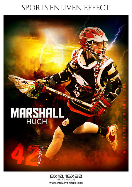 MARSHALL HUGH-LACROSSE- SPORTS ENLIVEN EFFECT - Photography Photoshop Template