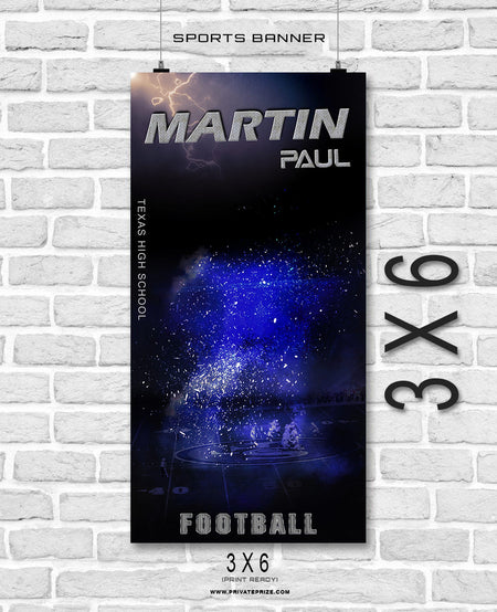 Martin Paul- Football- Enliven Effects Sports Banner Photoshop Template - Photography Photoshop Template