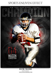 Mason Christian  - Football Sports Enliven Effect Photography Template