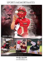 Mason Jacob - Baseball Sports Memory Mates Photography Template