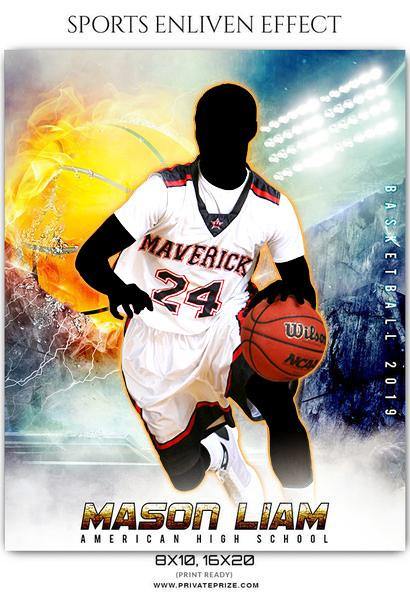 Mason Liam - Basketball Sports Enliven Effects Photography Template - PrivatePrize - Photography Templates