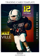 Max Ville Sports Trading Card Template