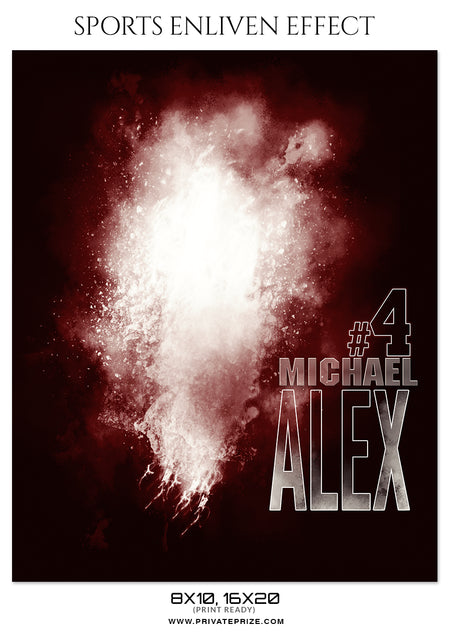Michael Alex - Basketball Sports Enliven Effect Photography Template - Photography Photoshop Template