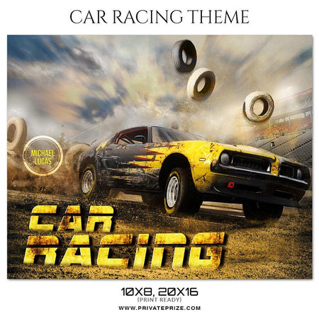 Michael Lucas - Car Racing Themed Sports Photography Template - PrivatePrize - Photography Templates