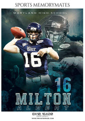 Milton Albert - Football Memory Mate Photoshop Template