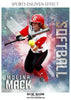 Molina Mack - Softball Sports Enliven Effects Photoshop Template - Photography Photoshop Template
