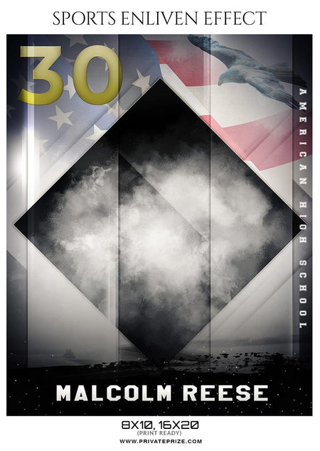 Malcolm Reese - Football Sports Enliven Effect Photography Template - PrivatePrize - Photography Templates