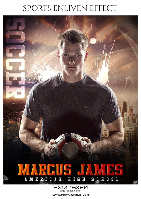 Marcus James - Soccer Sports Enliven Effect Photography Template - PrivatePrize - Photography Templates