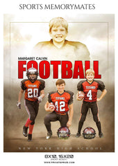 Margaret Calvin - Football Memory Mate Photoshop Template