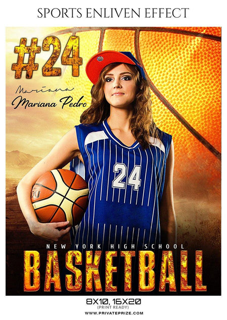 Mariana Pedro - Basketball Sports Enliven Effect Photography Template - PrivatePrize - Photography Templates