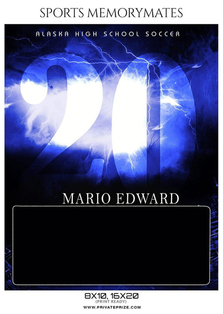 Mario Edward - Baseball Memory Mate Photoshop Template - PrivatePrize - Photography Templates